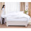 Drap plat Queen blanc en microfibre brossée (1 paquet) 6