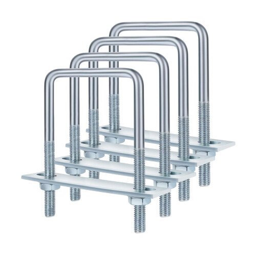 Square U Bolts Heavy Duty Galvanized4Pack 2