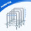 U Bolts Square Heavy Duty Galvanized4Pack 7