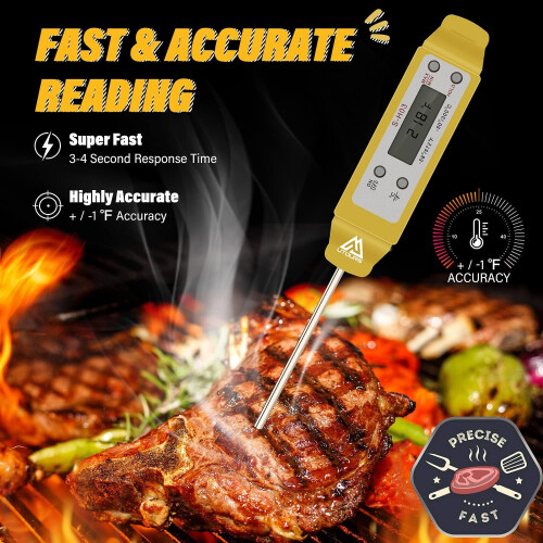 Digitales Lebensmittelthermometer aus Edelstahl 1