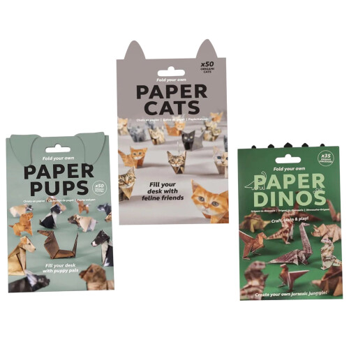 Papirkatte Origami Kit 50 Ark 1