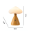 Lampe champignon en bois, veilleuse LED 3 couleurs réglables 2