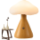 Lampe champignon en bois, veilleuse LED 3 couleurs réglables 5