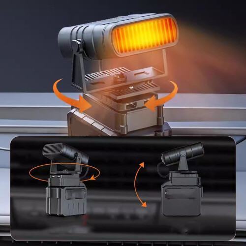 Portable Ceramic Space Heater 12V USB Rechargeable 1