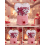 Herzförmiger Süßigkeitenspender, rosa, 3er-Pack 4
