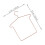 Kleiderbügelclips aus Eisen, Roségold, 5er-Set 6
