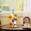 Σιδερένια θήκη για χαρτοπετσέτες Ladybug & Yellow Flower – Κάθετη βάση πάγκου, συμβατή με 4