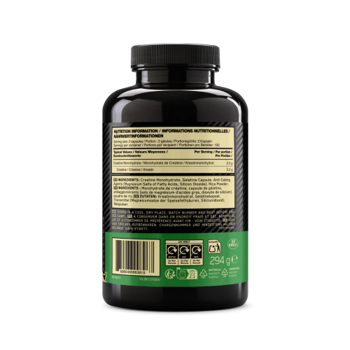 Optimum Nutrition Optimum Nutrition 2.5g Creatine 200 Capsules 1