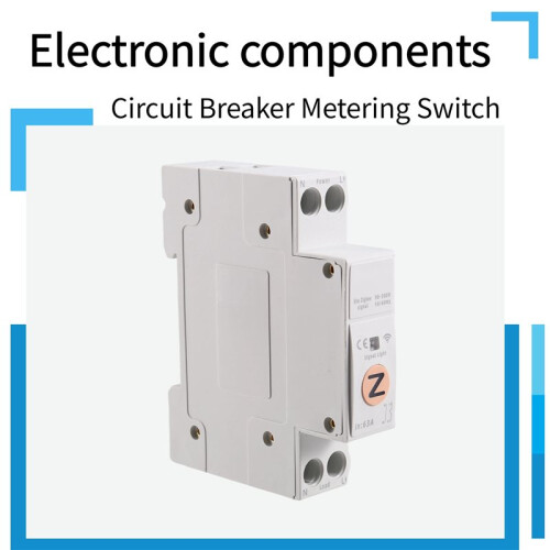 TUYA Zigbee    Meter 63A 1P+N MCB Circuit Breaker Timer Relay 1