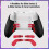 For Elite Series 2 Gaming Controller Accessories Kit with Thumbsticks,for  One Elite Series 2 Core 2