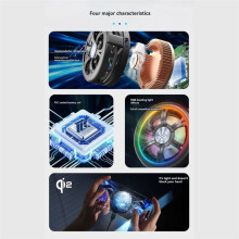 QI2 for Magnetic Wireless Charger Cooling Fan Phone Charger for Phone Cooler Semiconductor Fast Charger White