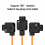 D-Tap to DT-BLK22 Dummy Battery Braided Power Cable for  Camera 5