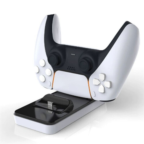Charger for PS5 Controller Dual USB C Charging Set Cradle USB Cable Carrying Handheld Games Elements 2