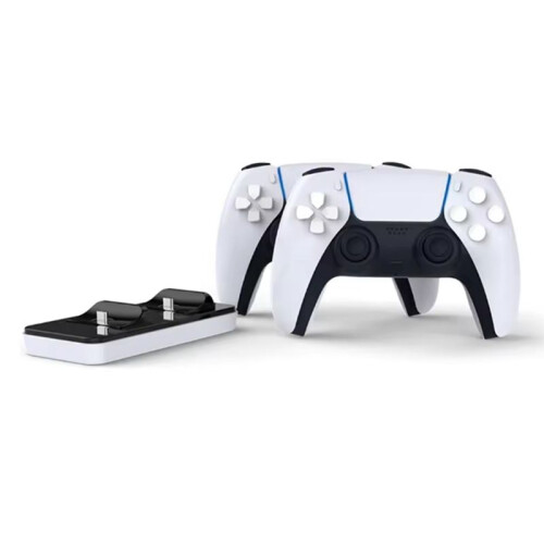 Charger for PS5 Controller Dual USB C Charging Set Cradle USB Cable Carrying Handheld Games Elements