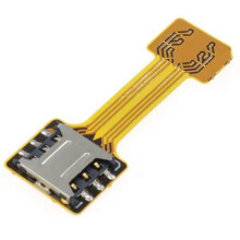 SIM Extender Card Reader Micro- Hybrid Double Dual-Sim Card Sim 2 in 1 Extension Adapter for Cell Phone C