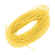 Yellow Polyester Mesh Tubing Yarn Cord Bracelet Making Craft Supplies 25m 1 Pack
