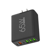 Universal Travel Charger: 2x USB-C PD + 4x USB, 3.1A, Compact Fast Charging Power Brick, Compatible with US Outlets