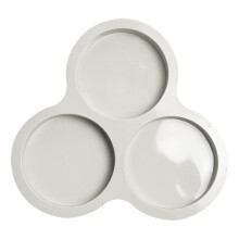 Stampo in silicone antiaderente per uova, ideale per friggitrice ad aria, a 6 cavità.