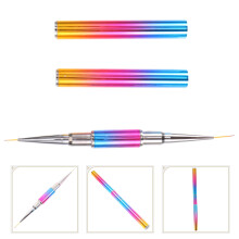 Neglekunstpen Metal Nylon Spids Professionel 1-pak