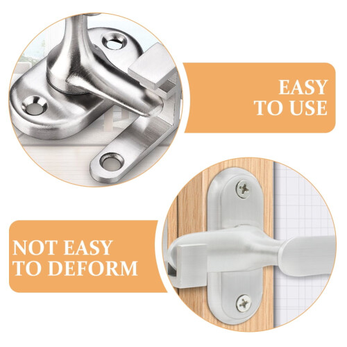 Heavy Duty Stainless Steel Gate Latch Lock for Doors, 1 Piece Security Hardware 1