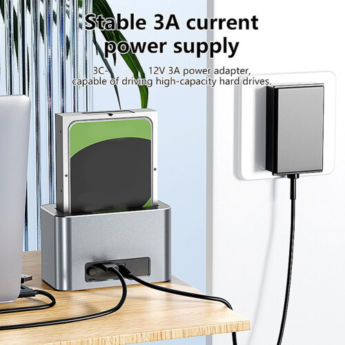 Harddiskdock SAS til USB 3.0 5 Gbps SATA/SAS-kabinet 1