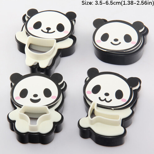 Set di 1 taglia biscotti a forma di panda in plastica 2