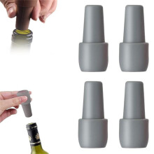 Tapones herméticos para vino tinto, aptos para uso alimentario, paquete de 4 unidades