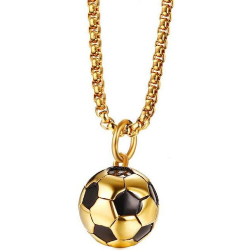 Titanium voetbalhanger ketting 24"