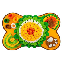 Snutematte til hund, blomsterdesign, flerfarget, 1 stk.