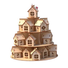 Jul adventskalender trädekoration för barn