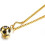 Titanium voetbalhanger ketting 24" 3