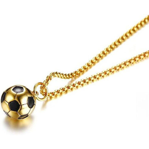 Titanium voetbalhanger ketting 24" 2