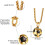 Titanium voetbalhanger ketting 24" 4