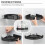Shower Caddy - Rustproof Aluminum No Drill Corner (Triangle) -22.5 4.5 30.5cm - Black 2pcs 4