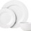 White Kitchen Dinnerware Set for 6, 18-Piece, Microwave and 3
