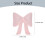Coussin décoratif à nœud papillon, peluche rose douce 3