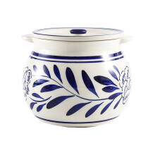 Pot à épices en céramique avec couvercle (1 pièce) – Pot à condiments multi-usages pour la cuisine, rangement d'épices sûr et élégant