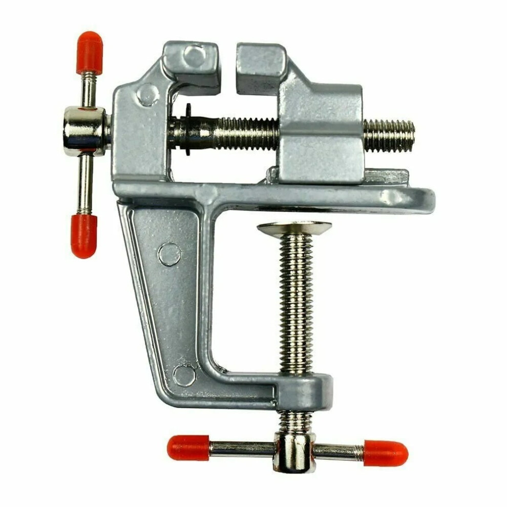 3.5" Miniature Vise Small Jewelers Hobby Clamp On Table Bench Tool Vice Aluminum 9402001178350