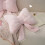 Coussin décoratif à nœud papillon, peluche rose douce 8