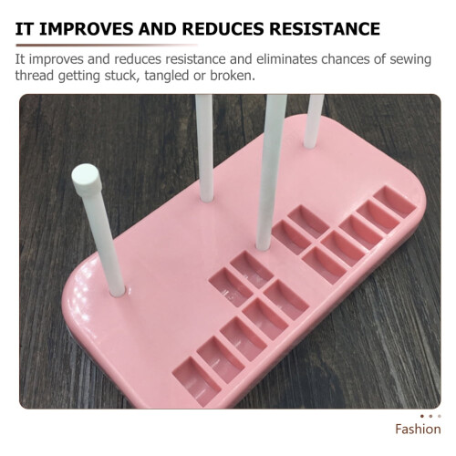 Large Thread Spool Holder Thread Storage Pink Plastic 1 Set For Home Users 1