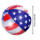 Bola de praia patriótica com a bandeira americana, 91 cm (36 polegadas) 3