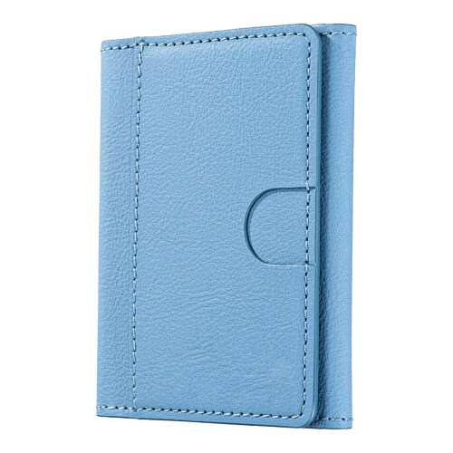 Magnetische Handyhülle mit Kartenfach und Ständer, hellblau