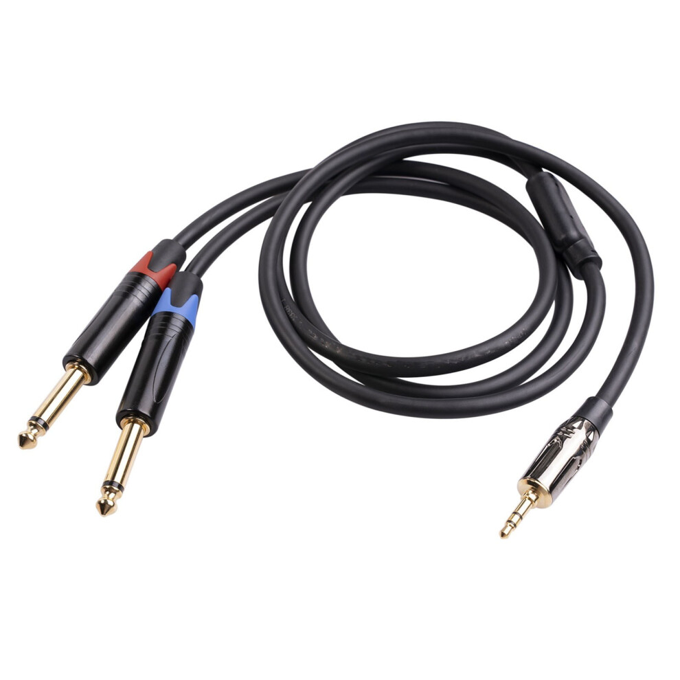 3.5Mm Jack To Dual 6.35Mm Cable Aux Cable 2 Mono 6.5 Jack To 3.5 Male For Mixing Amplifier Speakers 6.5Mm 3.5 Jack Splitter Cable 9402001179876