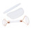 Set da 3 pezzi Jadestone Roller Gua Sha, forma lingotto, bianco 14
