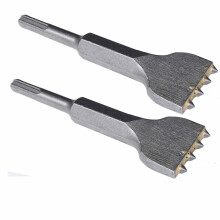 6 1/8 in. x 1 1/2 in. SDS Plus Mortar Raking Chisel, Mortar Joint Removal SDS Plus Chisel Bit, SDS Plus Tuckpointing Tool(Pack of 2)