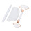 Set da 3 pezzi Jadestone Roller Gua Sha, forma lingotto, bianco 15