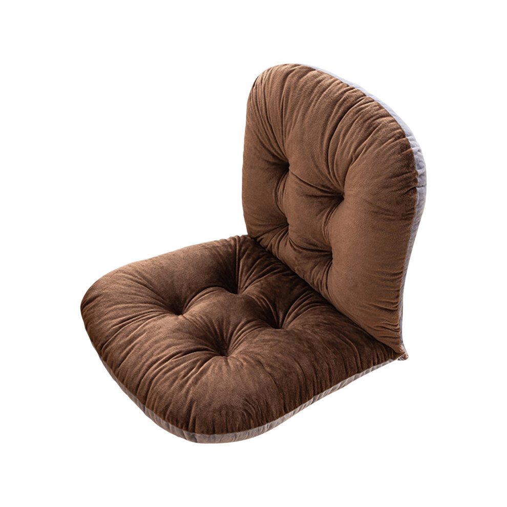 Non-Slip Rocking Chair Cushion Plush With Ties Brown 962029922650