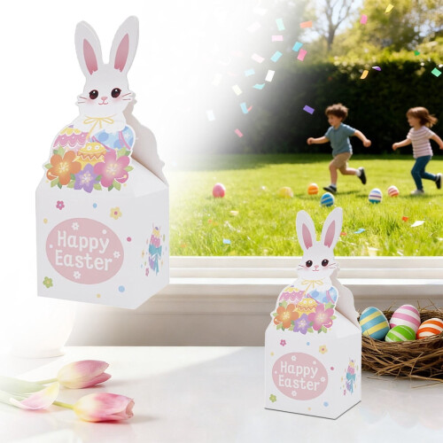 12er-Packung Osterhasen-Papierbonbonschachteln
