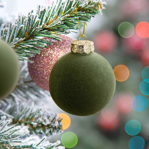 Christmas tree decoration pendant wine red coffee green 1