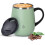 Κούπα καφέ με μόνωση αβοκάντο, διπλού τοιχώματος από ανοξείδωτο ατσάλι, 16oz 2